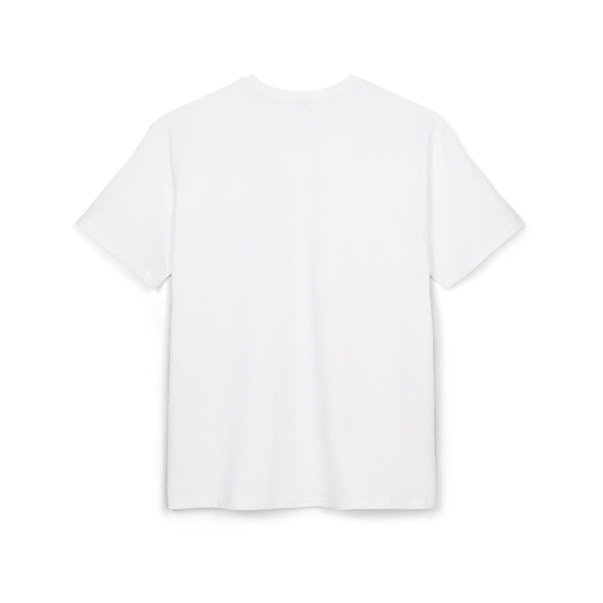 Ticket Stub Graphic Tee - Minimal White Oversized T-Shirt with 'Admit One' Pocket Print Printify